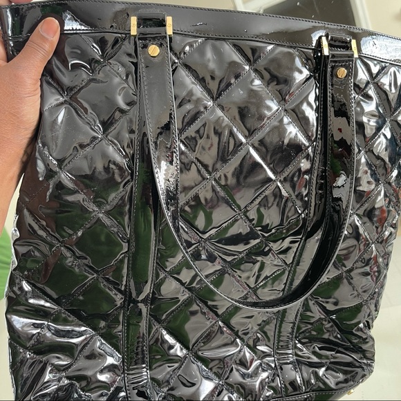Tory Burch Black Patent Leather Tote - Picture 15 of 16